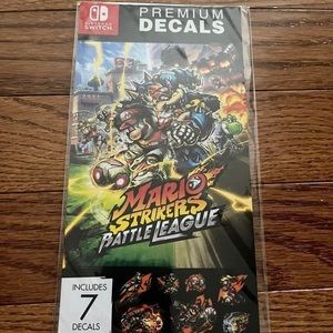 Mario Strikers Battle League Decals Stickers